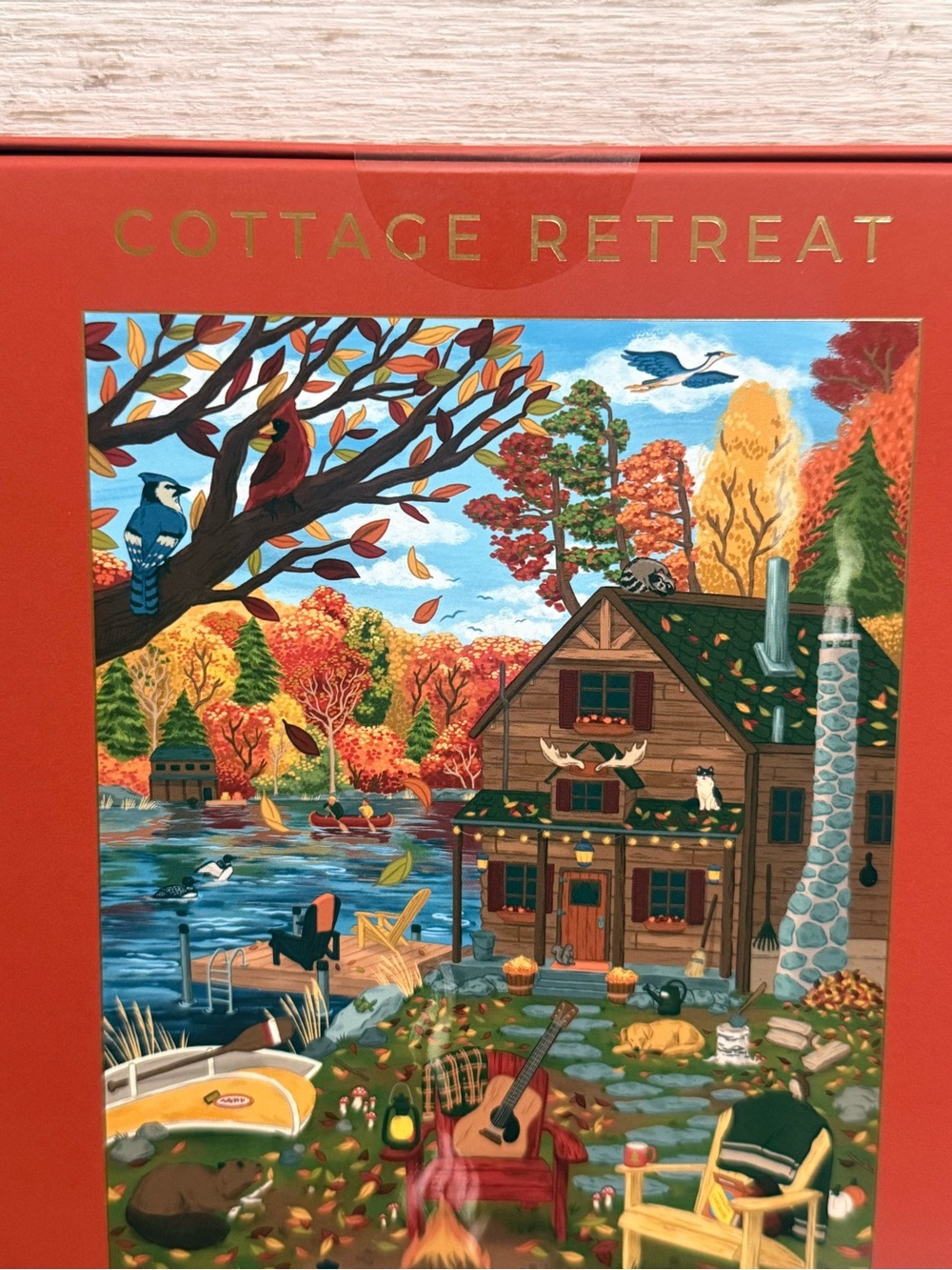 Hobbry Cottage Retreat 1000-Piece Jigsaw Puzzle - Red - Picture 4 of 4